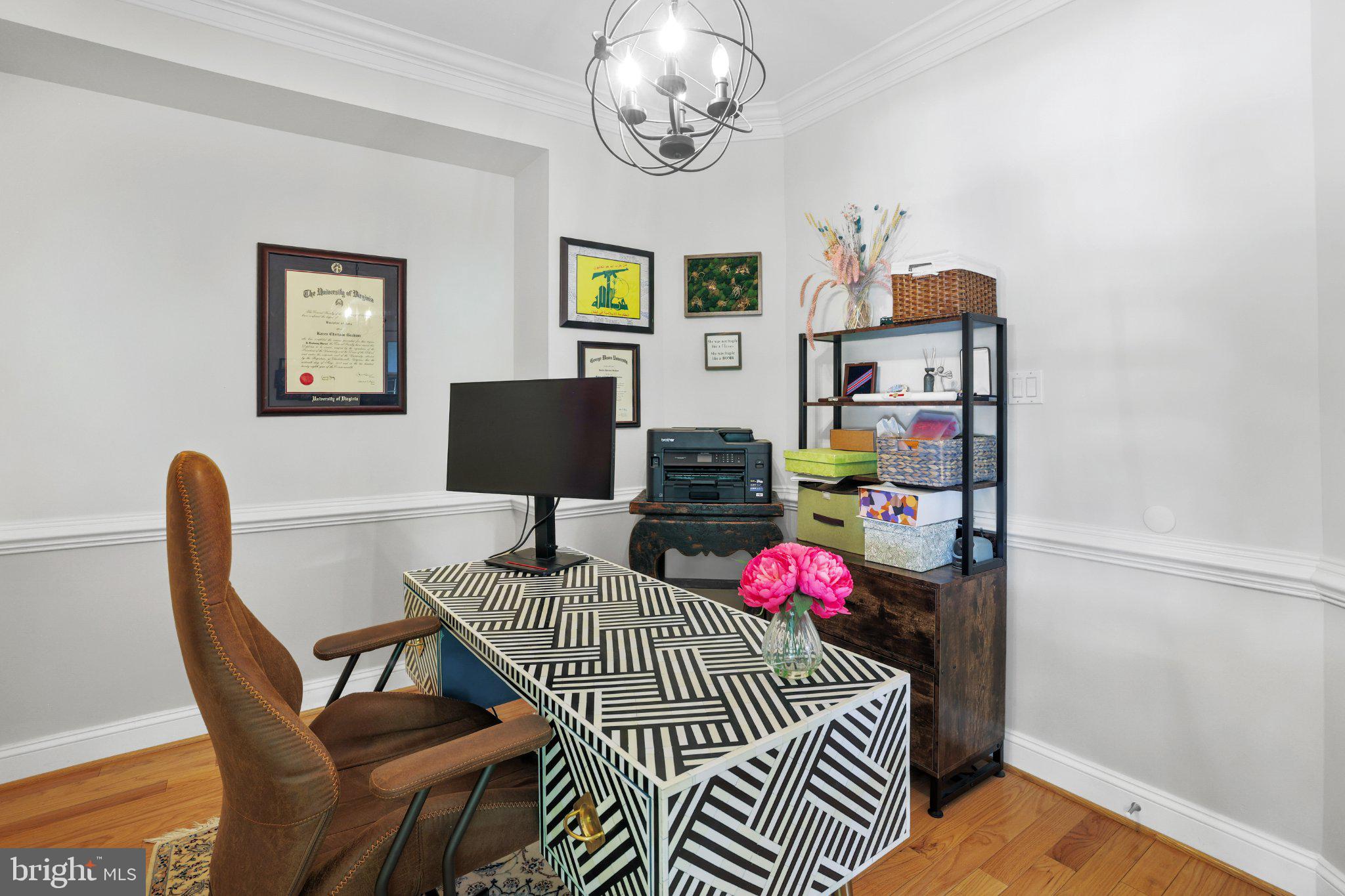 6732 Churchill Road McLean, VA 22101 - Photo 27 of 61 Chic home office with modern flair.
