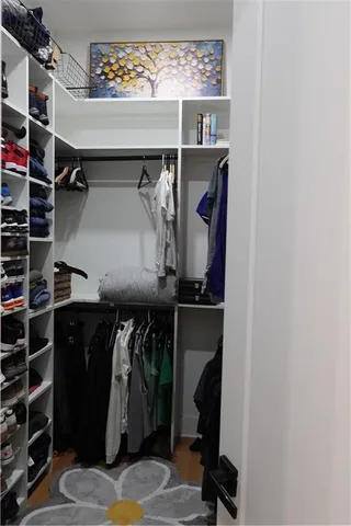 a view of walk in closet