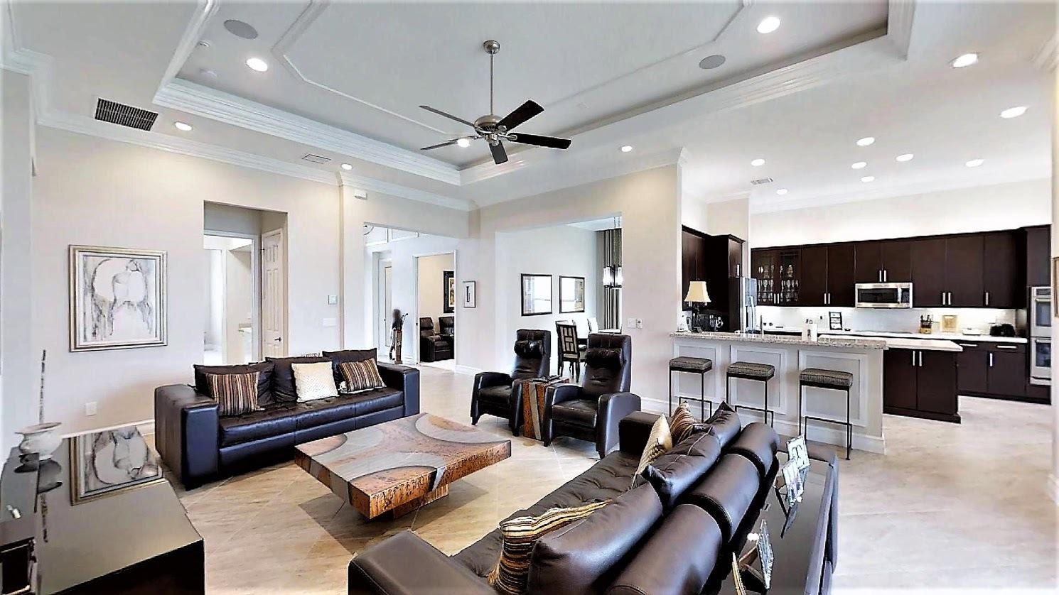 12055 Bear River Road Boynton Beach, FL 33473 - Photo 6 of 40 12055-Bear-River-Rd-Great Room to Kitche
