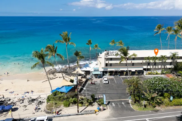 a picture of street view with outdoor seating