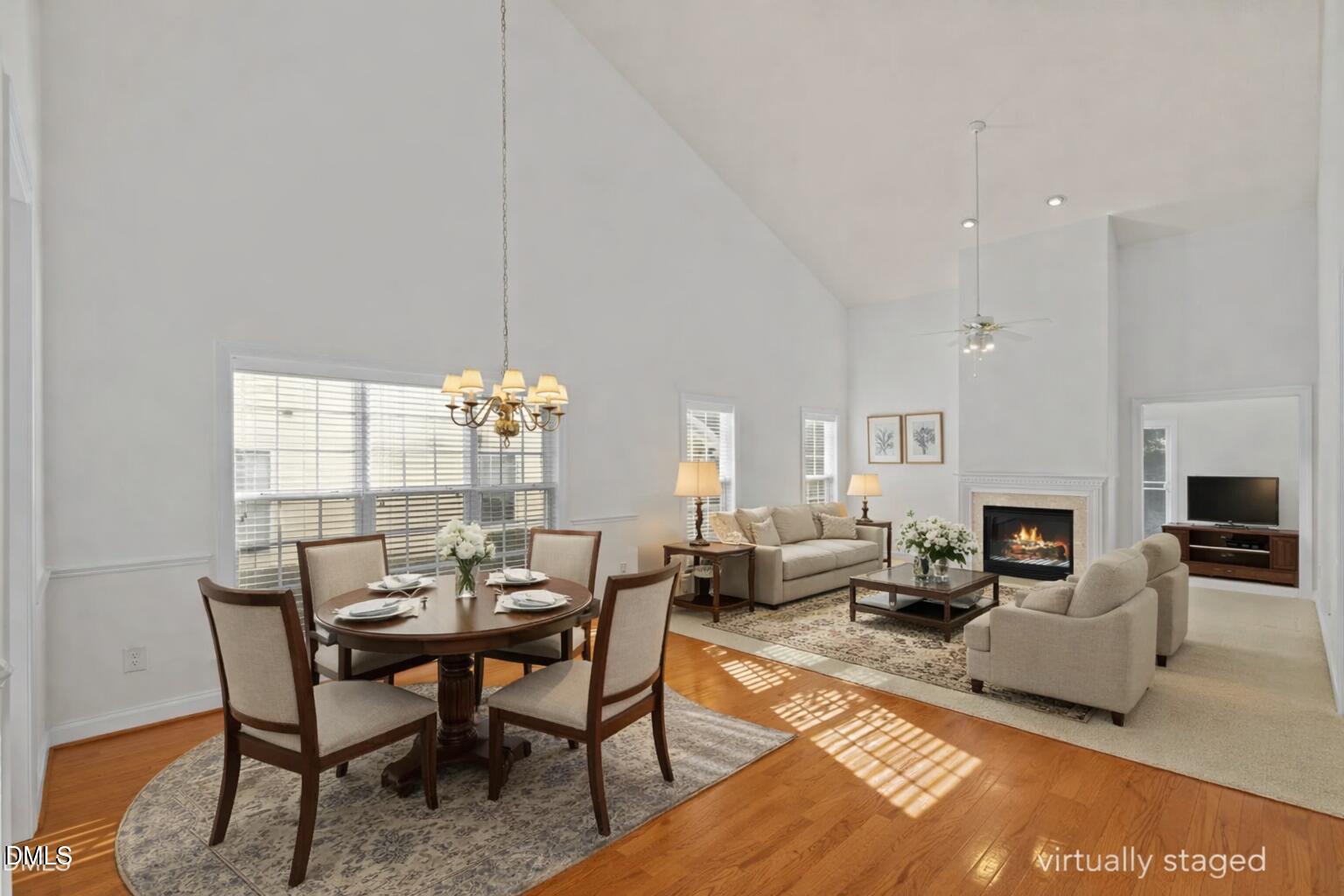 105 Rockport Ridge Way Cary, NC 27519 - Photo 13 of 43 a view of a dining room with furniture window and outside view