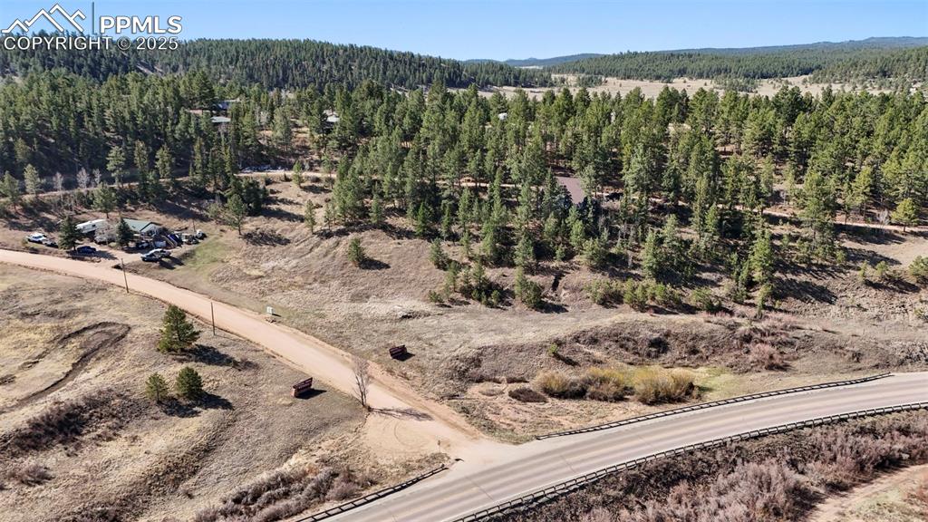 711 Crystal Peak Road Florissant, CO 80816 - Photo 4 of 12 a view of a backyard of the house