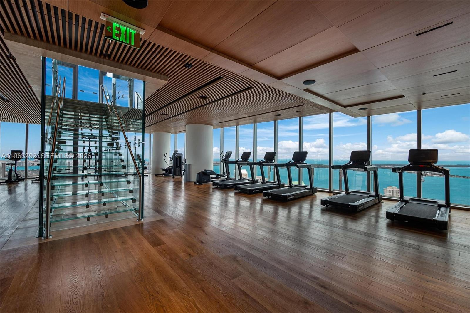 300 Biscayne Blvd Way, Unit 4404 Miami, FL 33131 - Photo 40 of 69 Floor 53-Bottom Floor of the Gym-Cardio Floor.