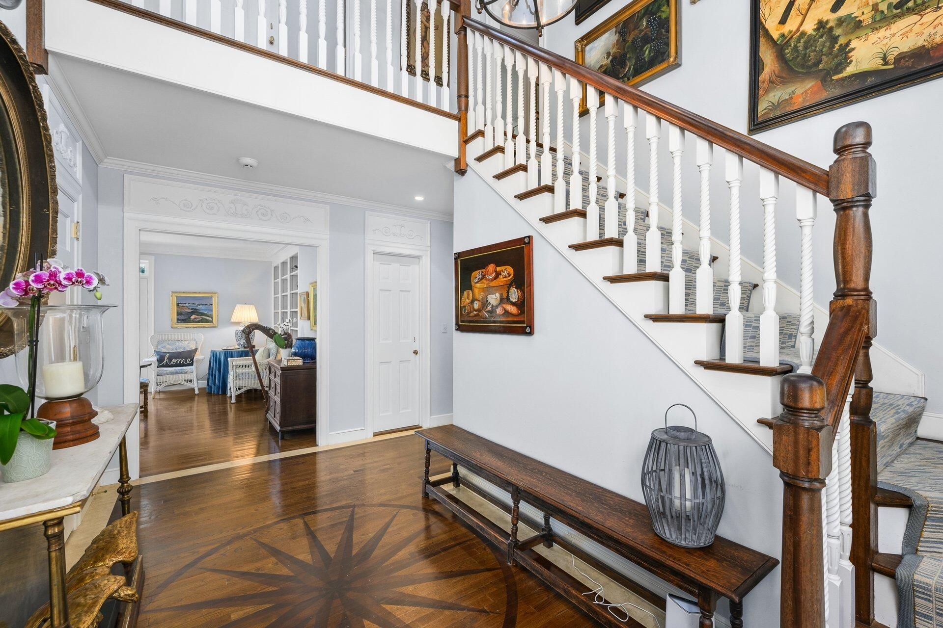 245 North Bay Road Osterville, MA 02655 - Photo 13 of 50 a view of entryway and hall with wooden floor
