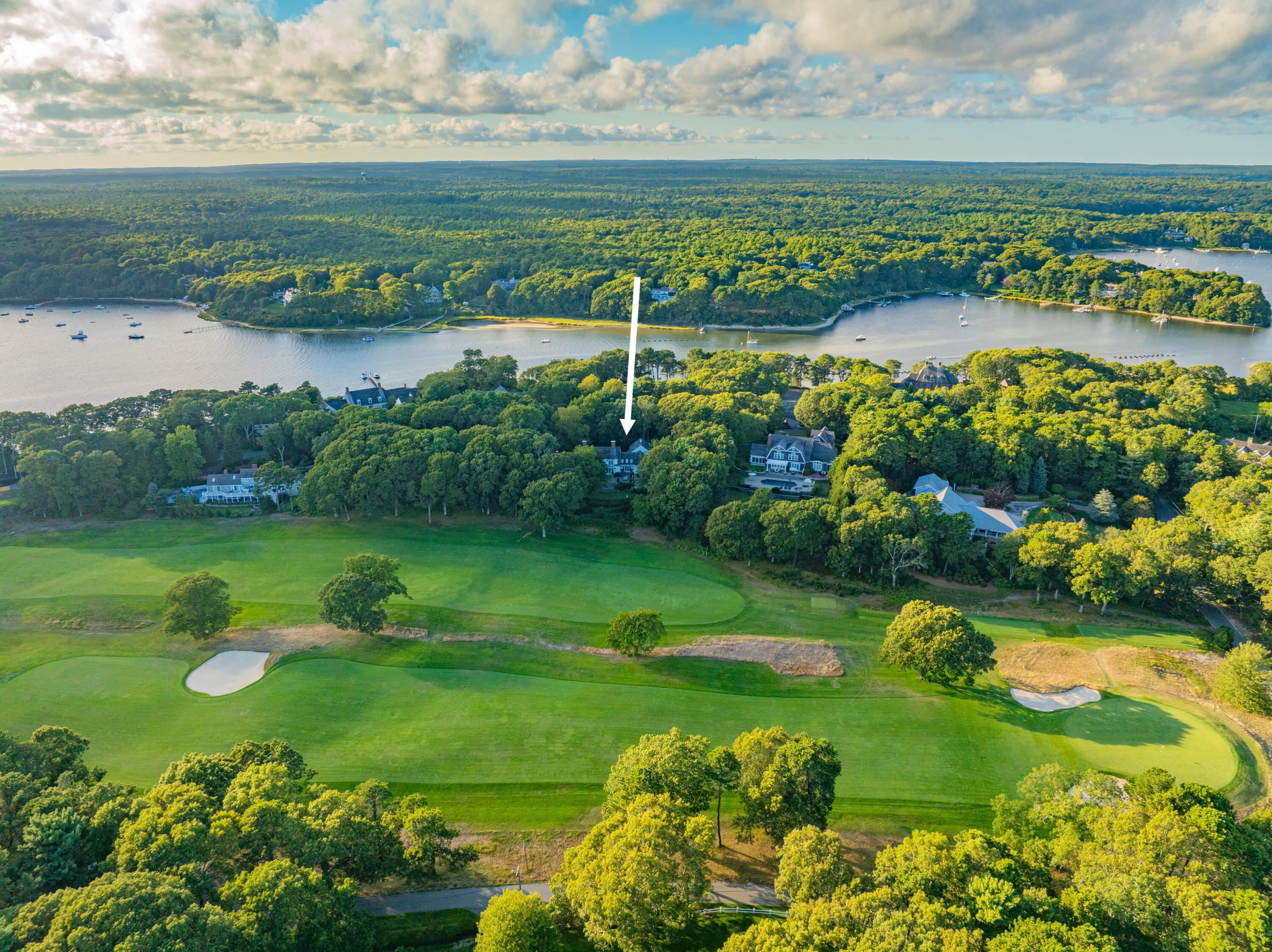 245 North Bay Road Osterville, MA 02655 - Photo 46 of 50 a view of a city with ocean view