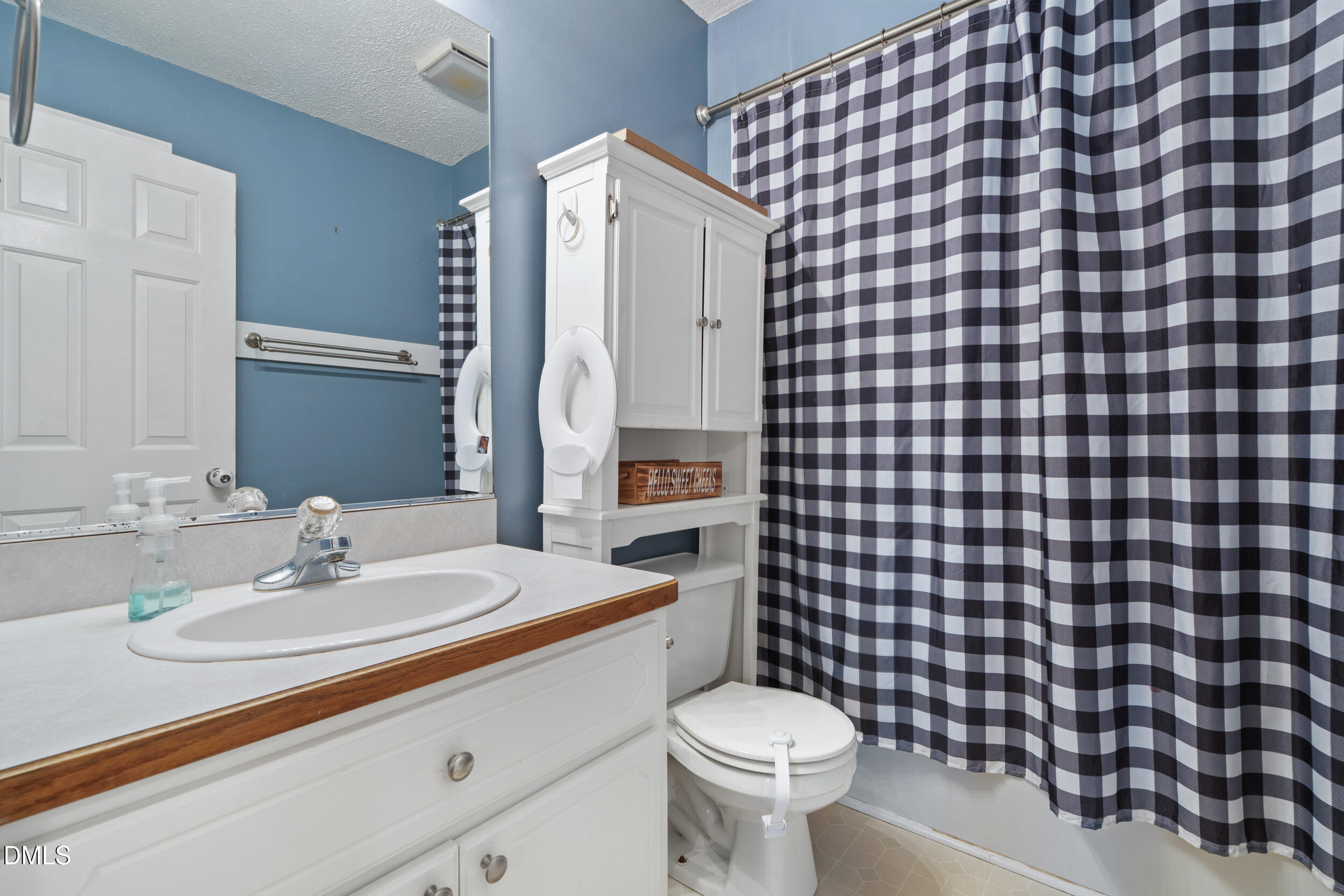 311 Bridgers Road Kenly, NC 27542 - Photo 18 of 46 a bathroom with a sink a toilet and shower