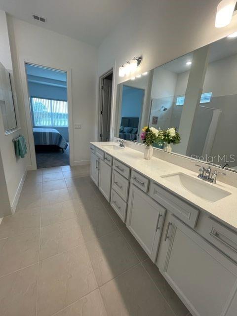 5936 Southwest 90th Court Road Ocala, FL 34481 - Photo 20 of 28 a bathroom with a sink and a mirror