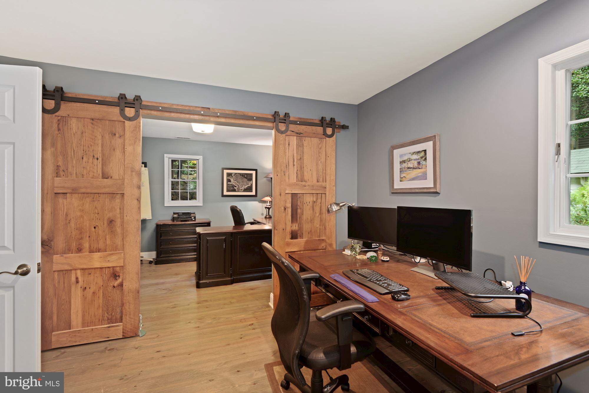 1710 Robinhood Road Annapolis, MD 21401 - Photo 17 of 54 Office with Lovely Barn Doors