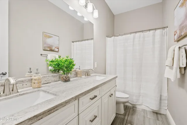 a white toilet sitting next to a bathroom sink