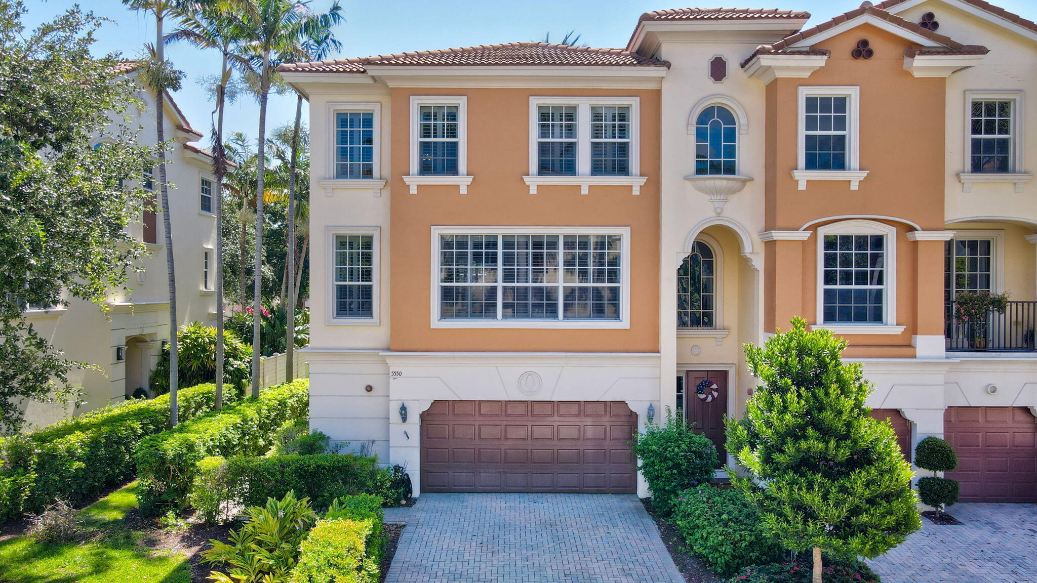 5550 Northeast Trieste Terrace Boca Raton, FL 33487 - Photo 2 of 36 Front of Townhome