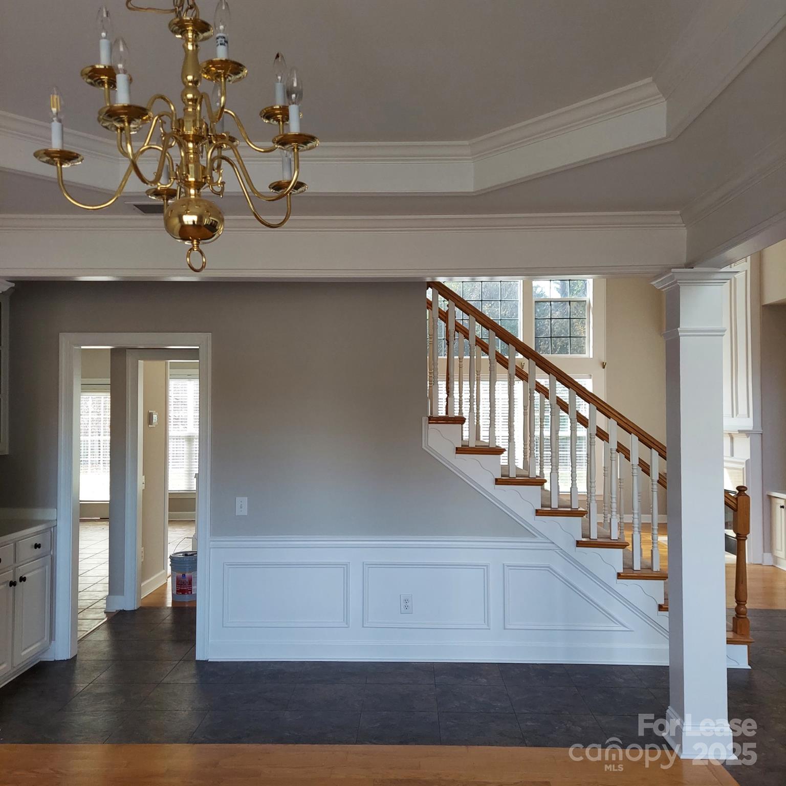 10820 Knight Castle Drive Charlotte, NC 28277 - Photo 7 of 35 a view of entryway and hall with wooden floor