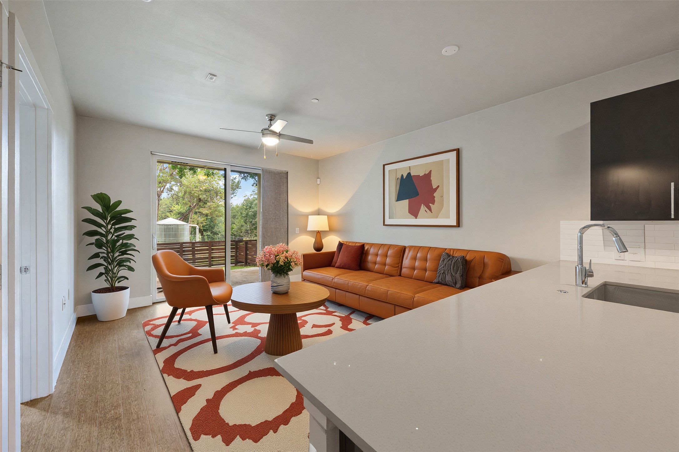 2804 Treble Lane, Unit 902 Austin, TX 78704 - Photo 2 of 31 a workspace with furniture and window