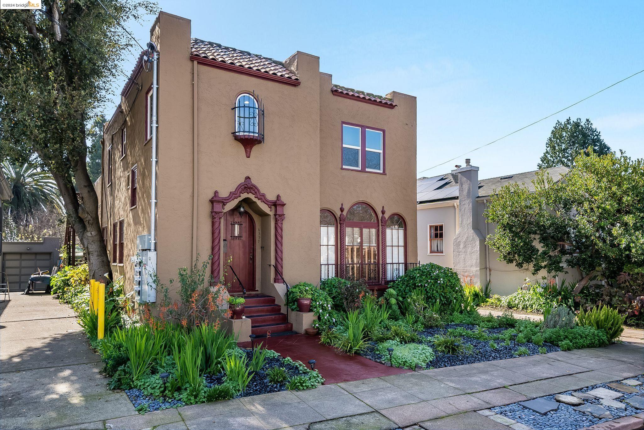 a front view of a house