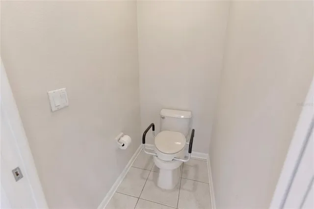 a view of small space with racks on the wall