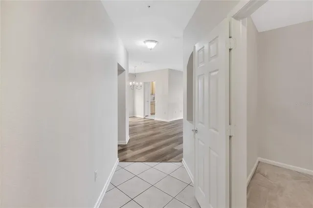 a view of an empty room