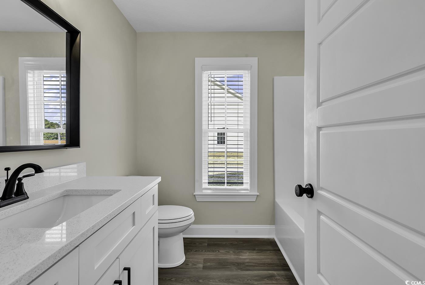 3255 Red Bluff Road Loris, SC 29569 - Photo 29 of 38 Full bathroom featuring vanity and dark wood finished floors