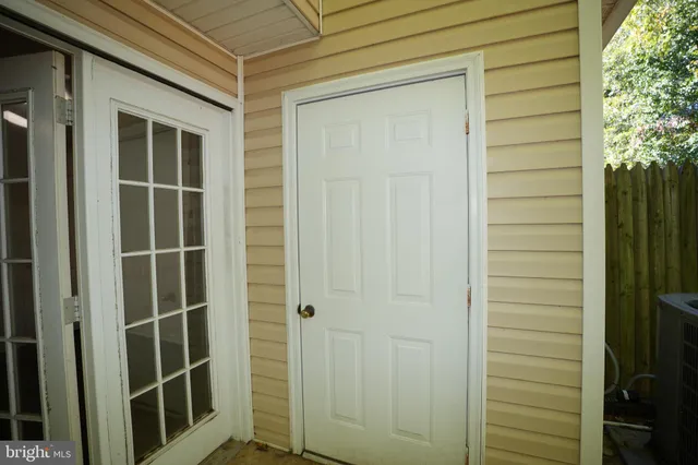 a view of front door