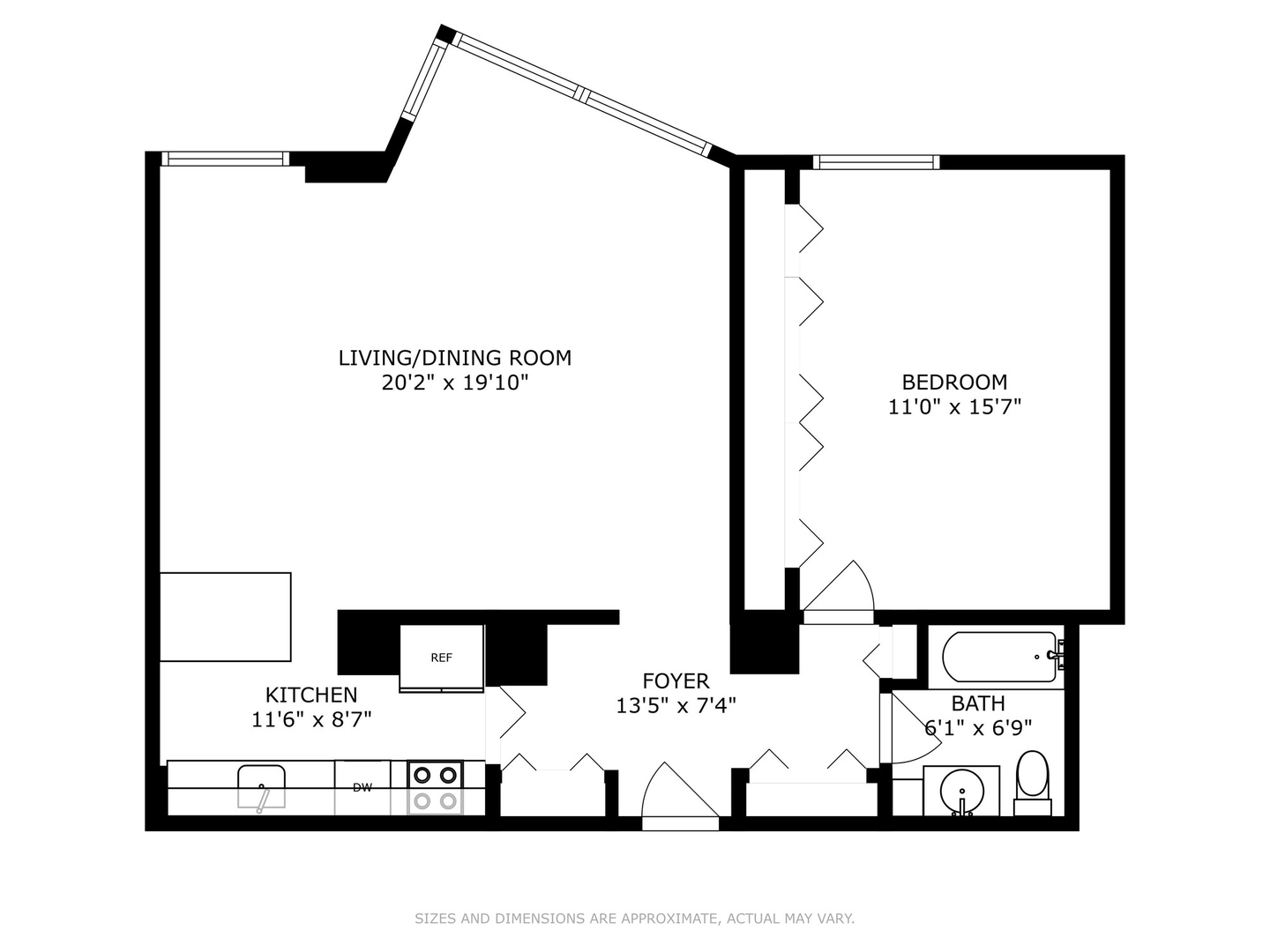5701 North Sheridan Road, Unit 15R Chicago, IL 60660 - Photo 21 of 21 a picture of a floor plan