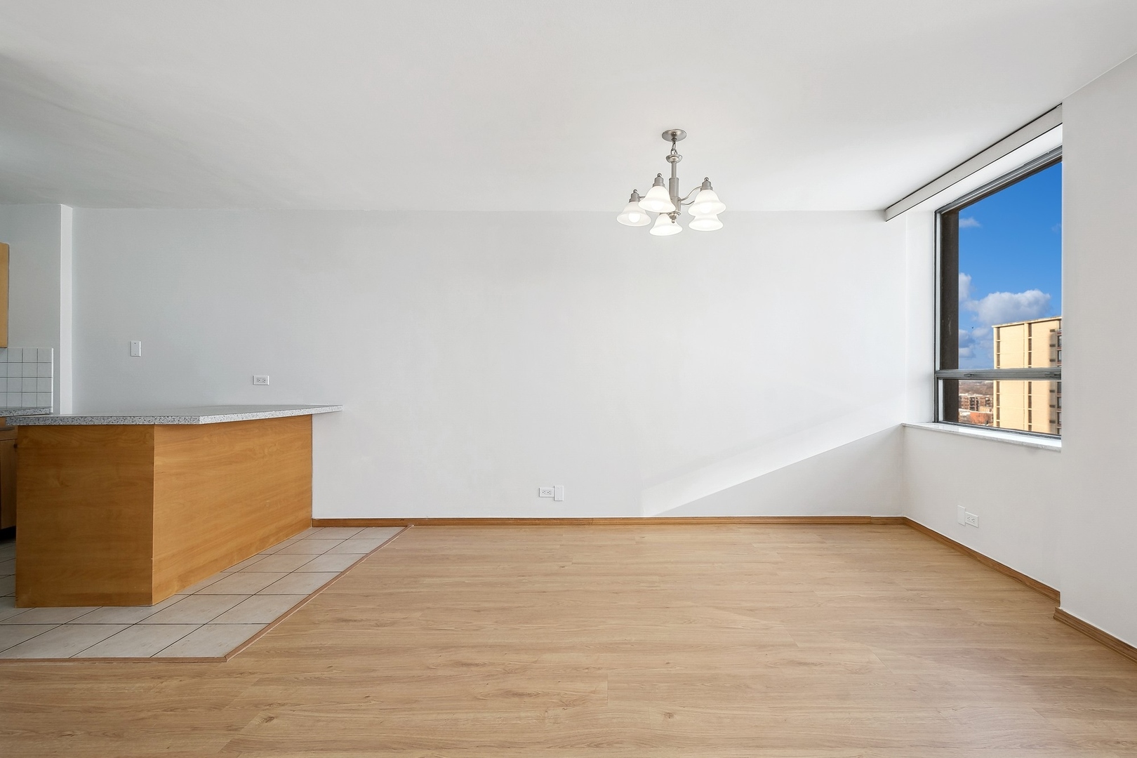 5701 North Sheridan Road, Unit 15R Chicago, IL 60660 - Photo 9 of 21 wooden floor in an empty room with a window