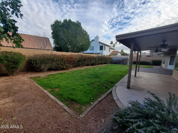 a view of a back yard of the house
