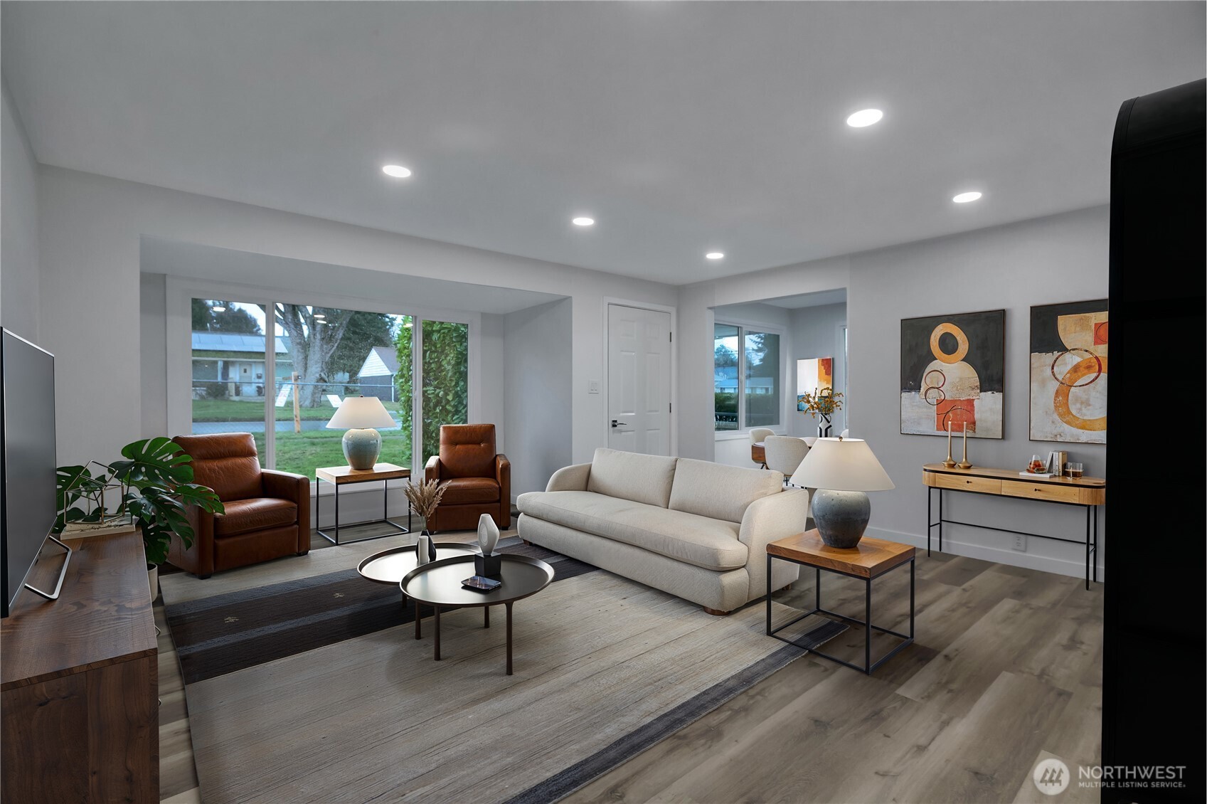 17017 4th Avenue Northeast Shoreline, WA 98155 - Photo 6 of 28 a living room with furniture and a large window