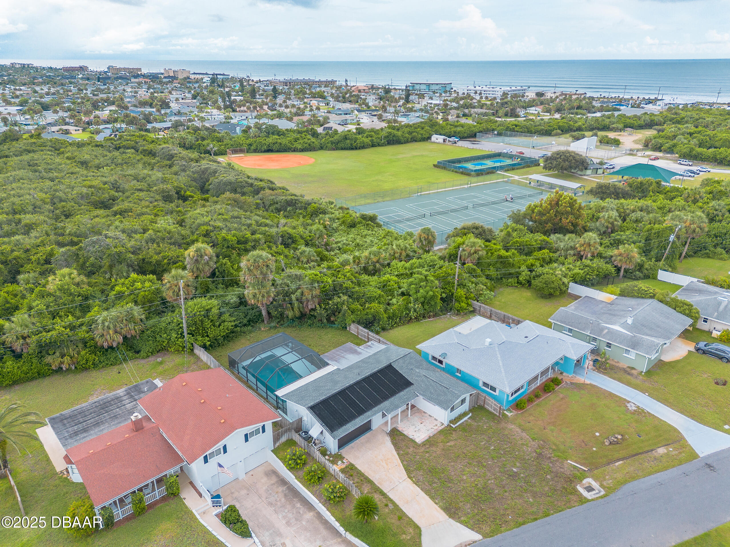 45 Rivocean Drive Ormond Beach, FL 32176 - Photo 31 of 37 an aerial view of residential houses with outdoor space and river