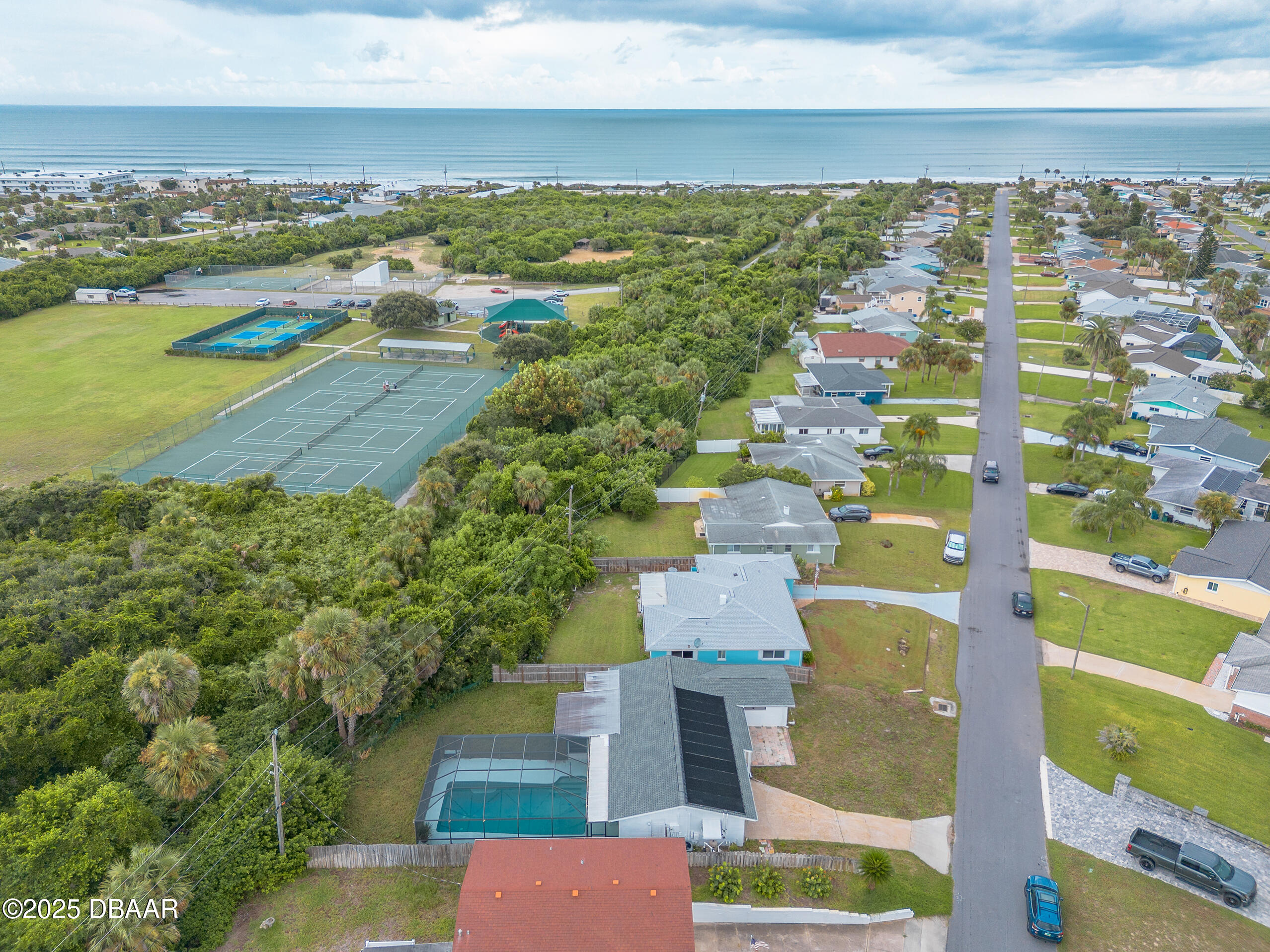 45 Rivocean Drive Ormond Beach, FL 32176 - Photo 32 of 37 an aerial view of residential houses with outdoor space and ocean