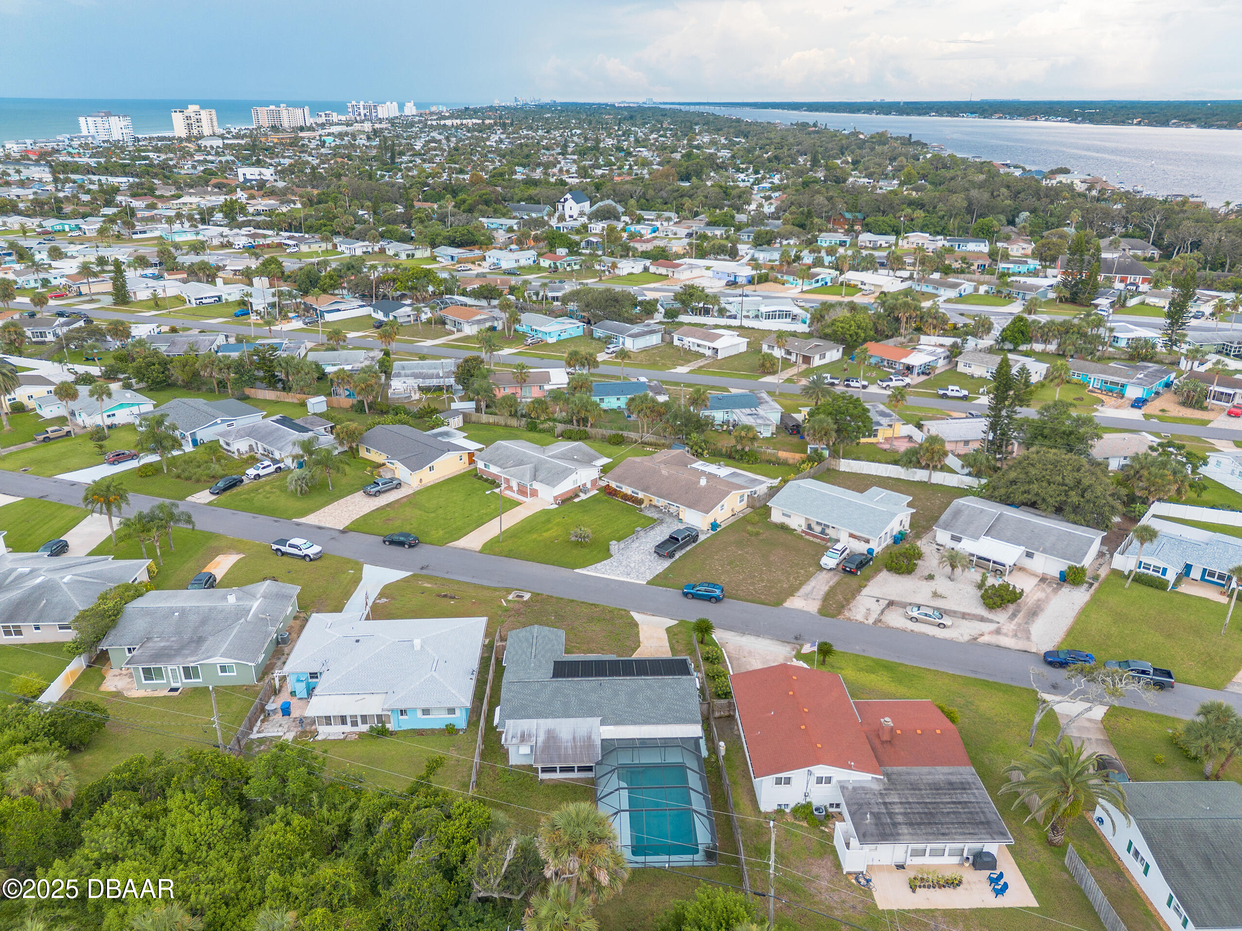 45 Rivocean Drive Ormond Beach, FL 32176 - Photo 34 of 37 an aerial view of residential houses with outdoor space