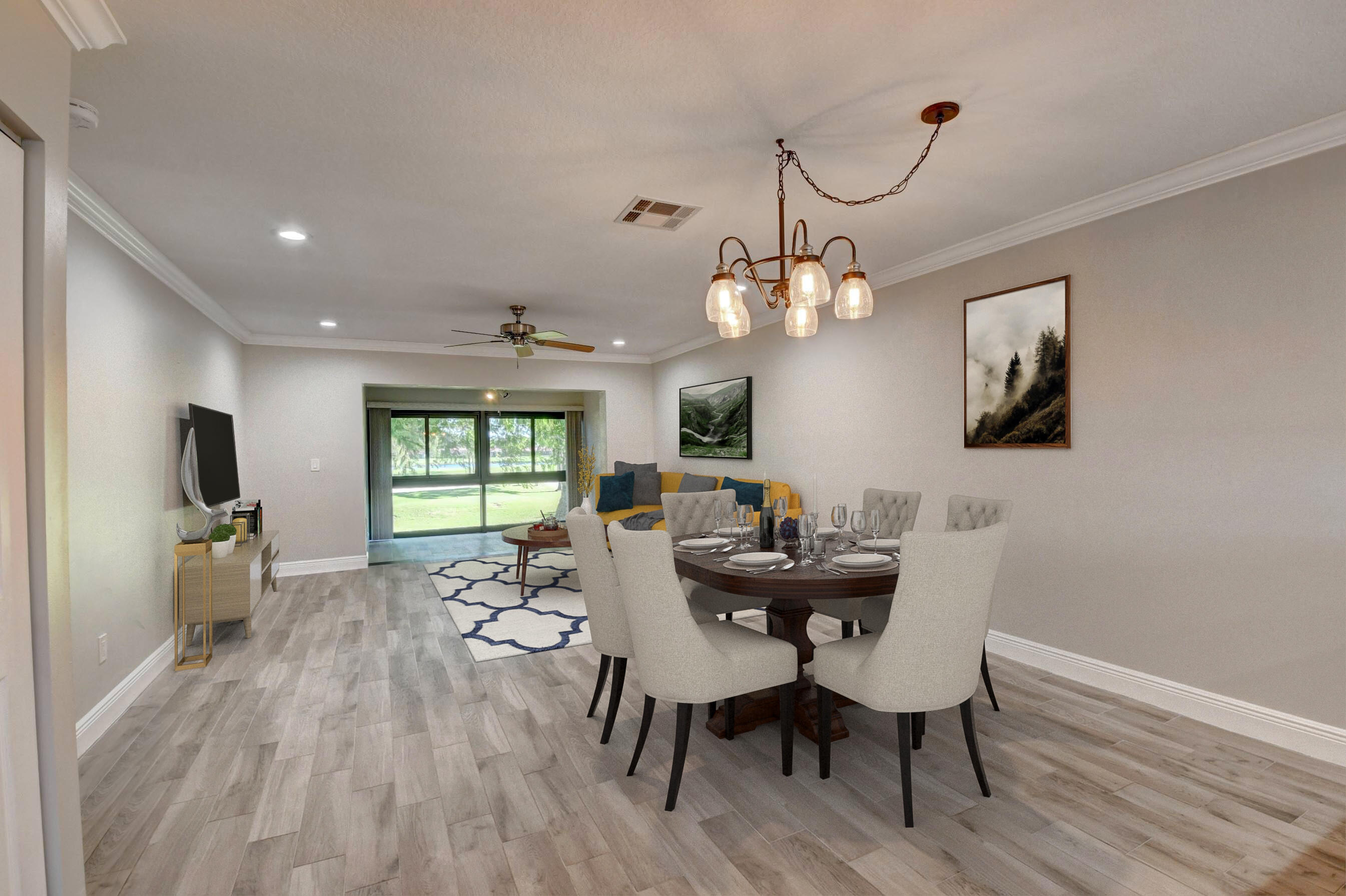 21848 Arriba Real, Unit 7D Boca Raton, FL 33433 - Photo 13 of 44 Staged Dinig & Living Room