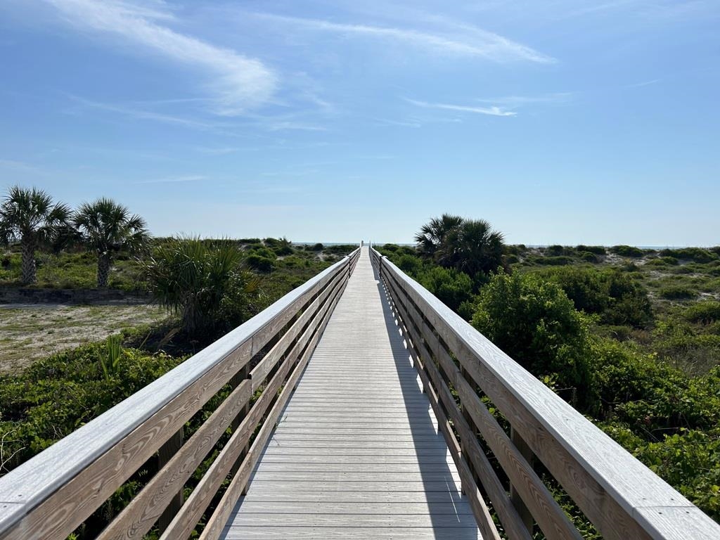 5067 Atlantic View St. Augustine, FL 32080 - Photo 46 of 47 a view of balcony with wooden floor and fence