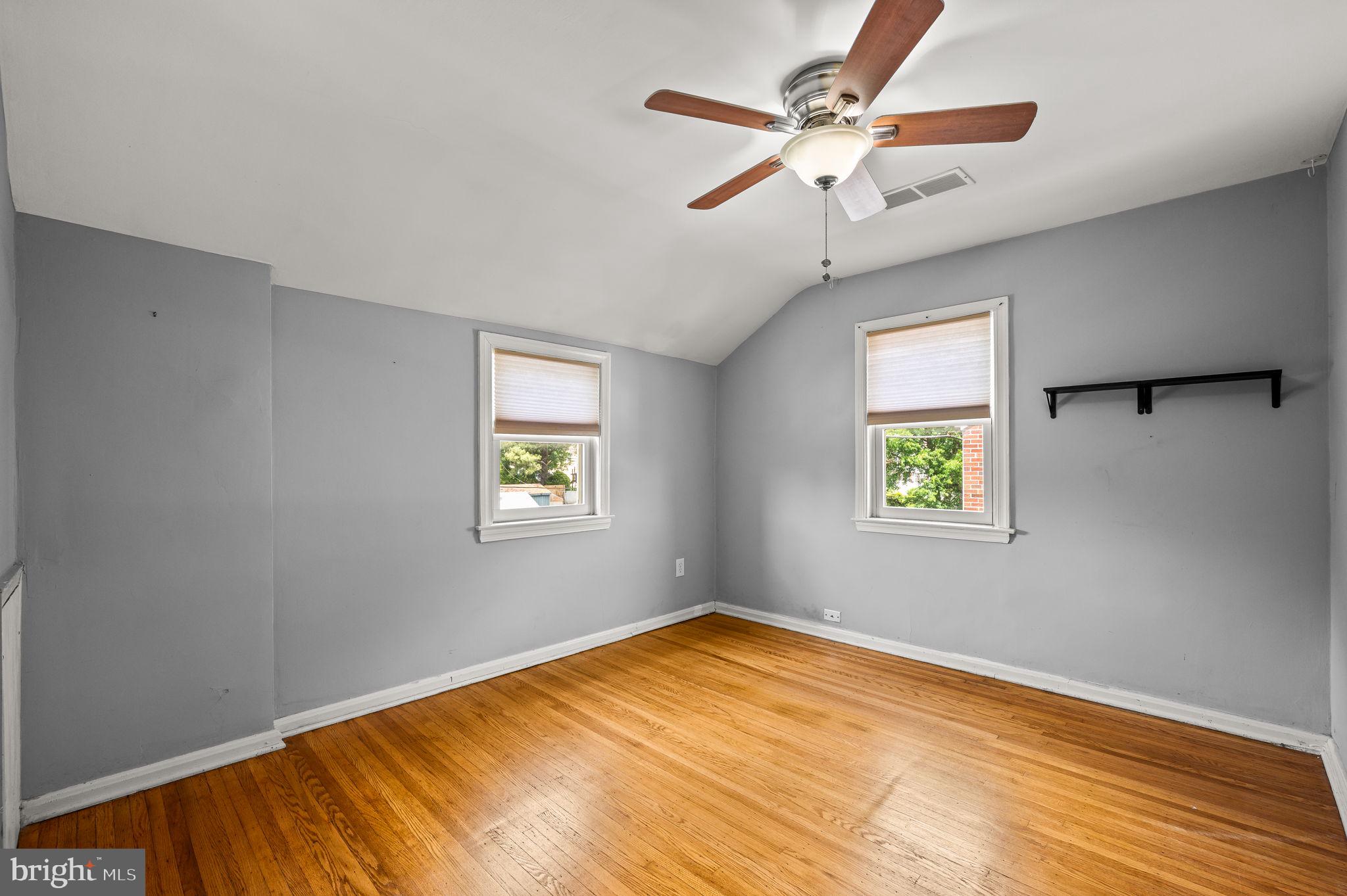 602 Braxton Road Ridley Park, PA 19078 - Photo 16 of 36 Bedroom with Ceiling Fan & Hardwood Floors