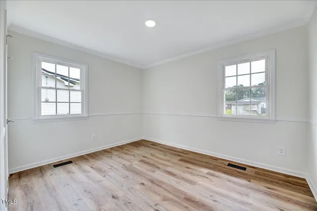 wooden floor in an empty room