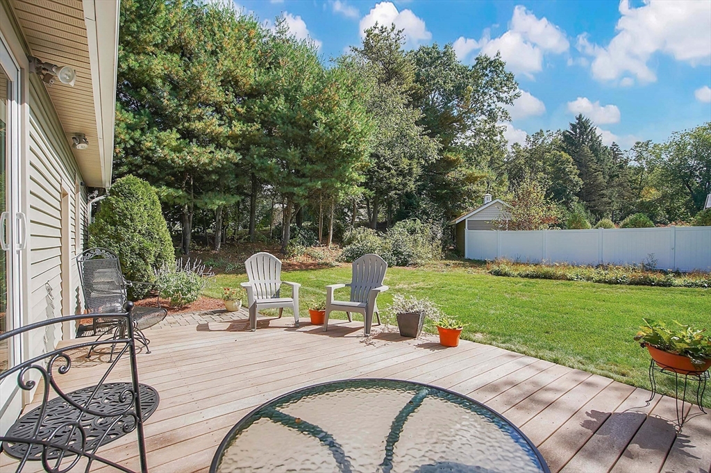 407 Wolf Swamp Road Longmeadow, MA 01106 - Photo 35 of 42 a view of backyard with swimming pool and seating
