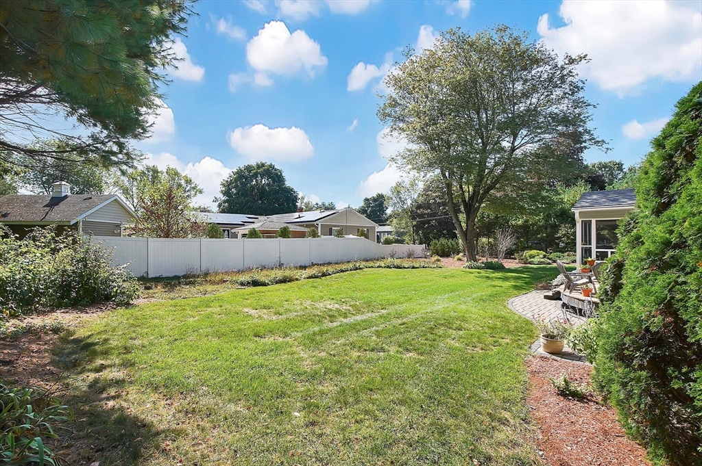 407 Wolf Swamp Road Longmeadow, MA 01106 - Photo 37 of 42 a view of backyard with a garden and entertaining space