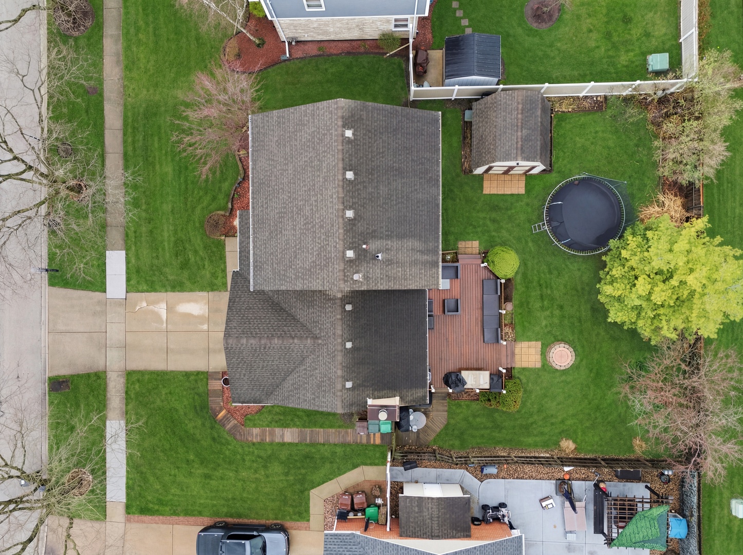 6900 Olde Gatehouse Road Tinley Park, IL 60477 - Photo 3 of 37 an aerial view of a house with a yard and a large pool