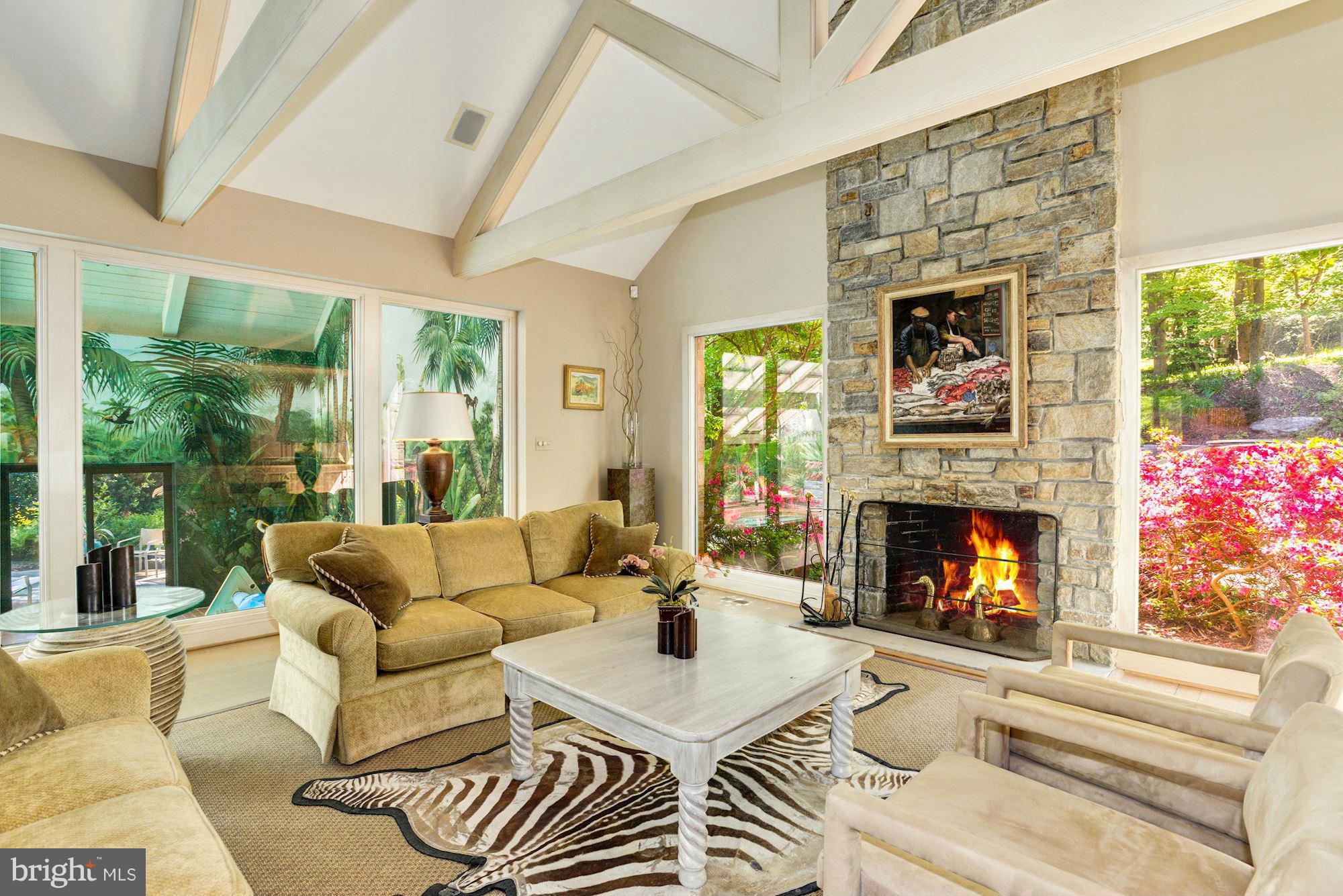 2410 Stone Mill Road Baltimore, MD 21208 - Photo 11 of 30 Family Room View to Indoor Pool