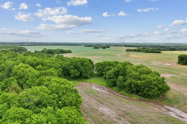 a view of a lake with a city