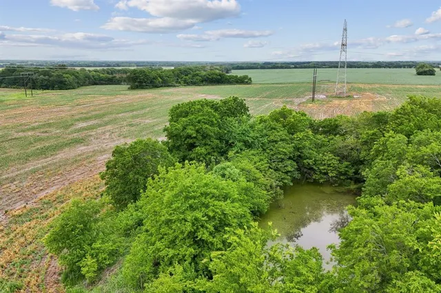 a view of a lake with a beach