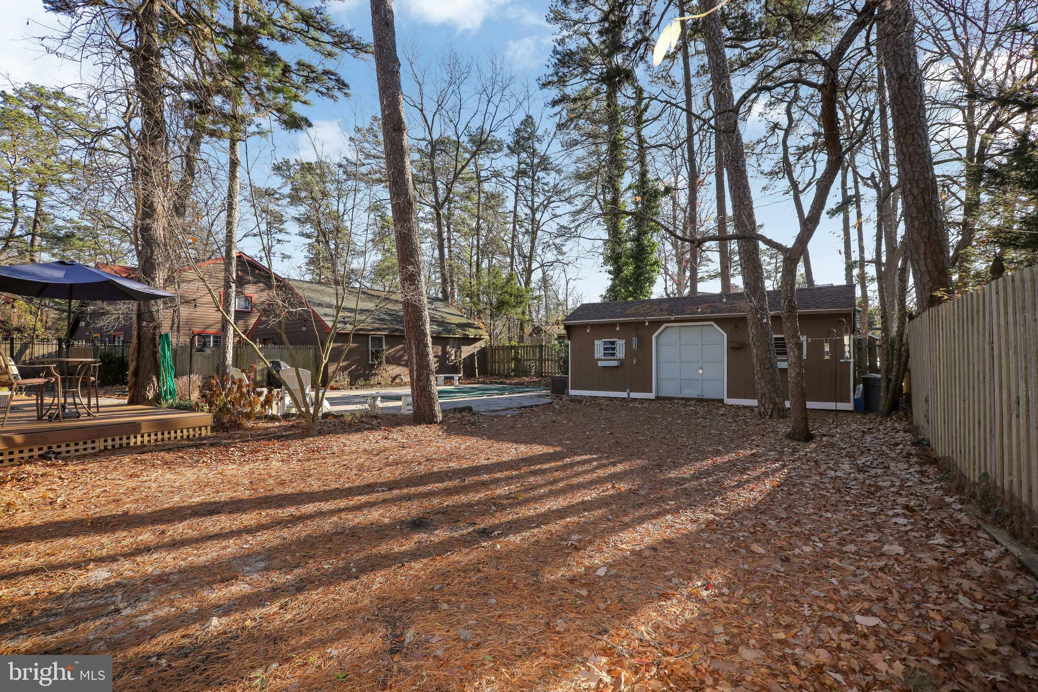 136 Tabernacle Road Medford Lakes, NJ 08055 - Photo 34 of 38 View of backyard and shed
