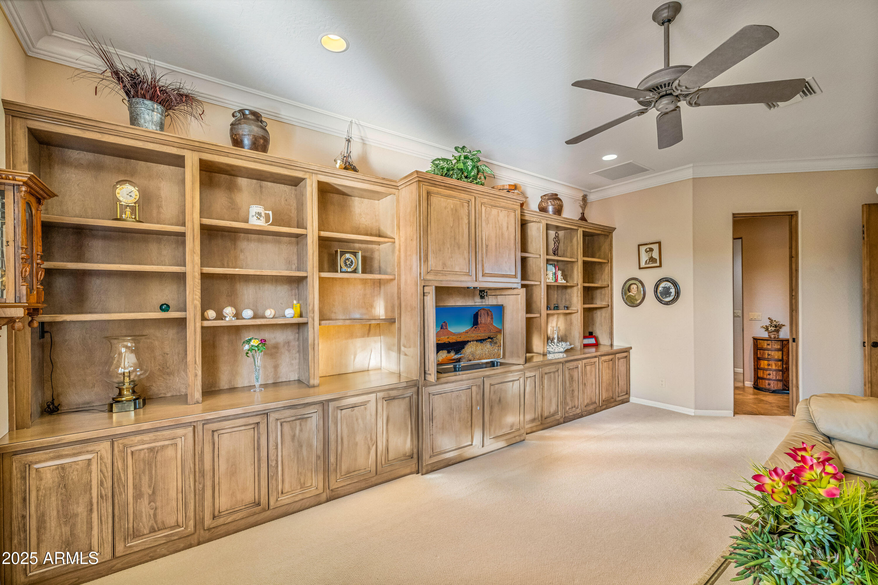 19115 East Tonto Verde Drive Rio Verde, AZ 85263 - Photo 36 of 61 Bookcase and TV wall