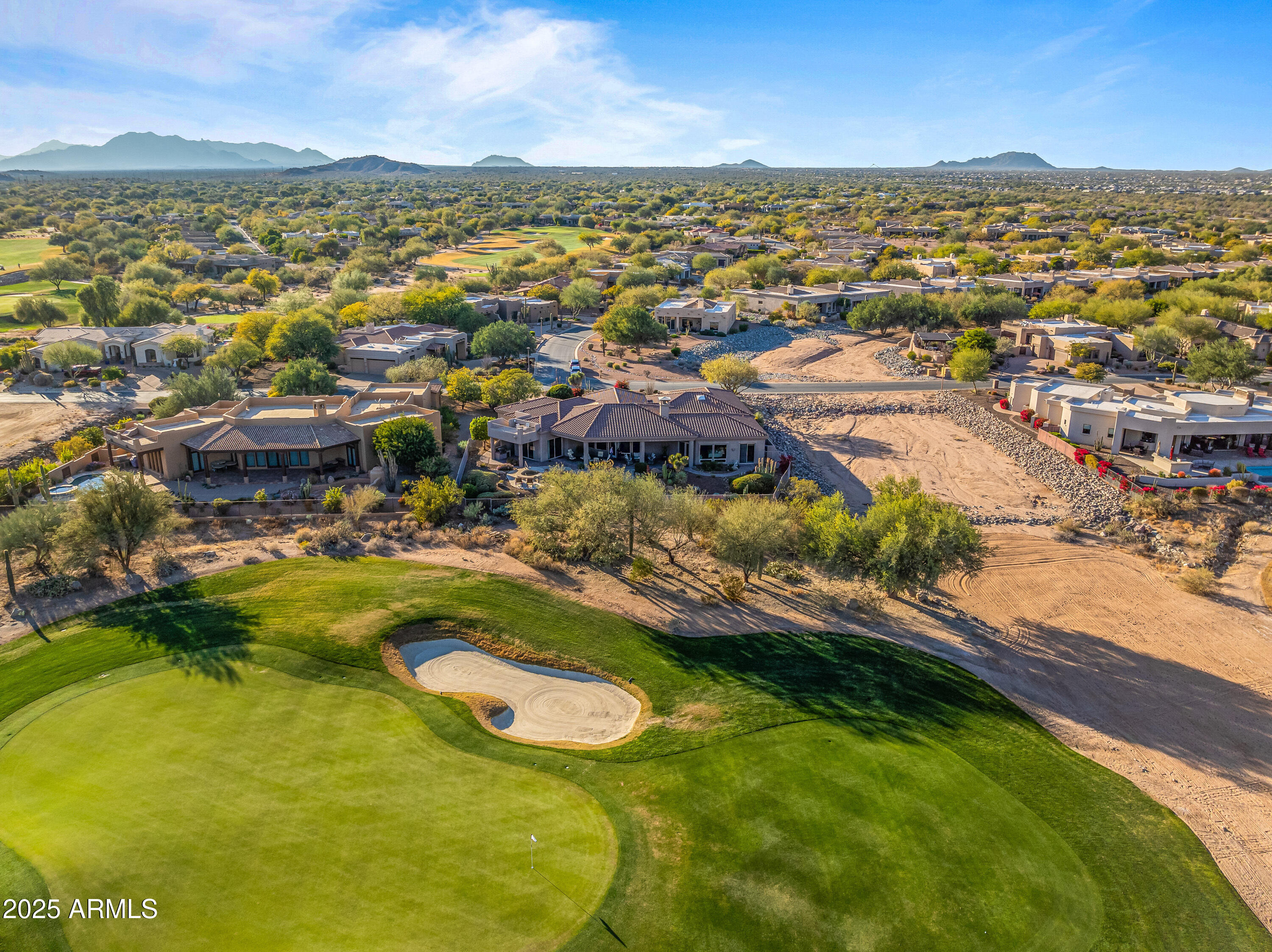 19115 East Tonto Verde Drive Rio Verde, AZ 85263 - Photo 61 of 61 Aerial view of the back of the house