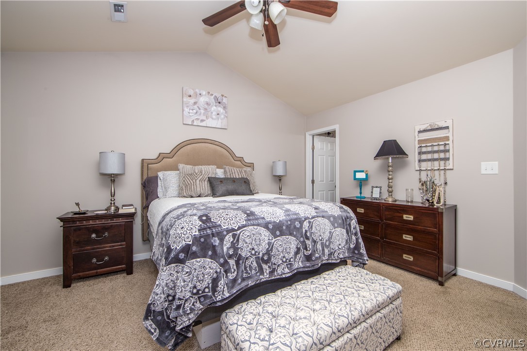 6908 River Road Petersburg, VA 23803 - Photo 20 of 32 Master Bedroom w/ Vaulted Ceiling and Ensuite Bath
