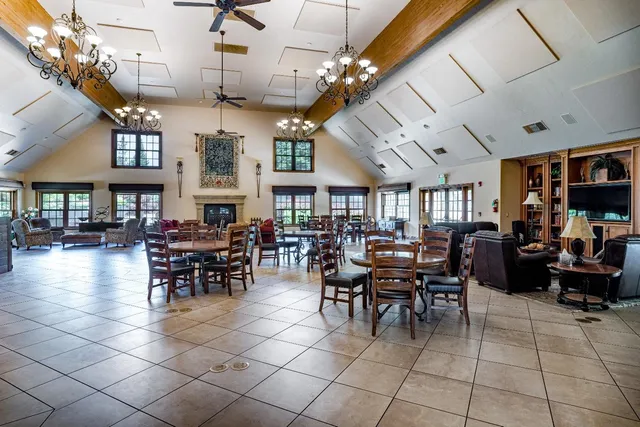 a view of a yard with plants and a wooden fence