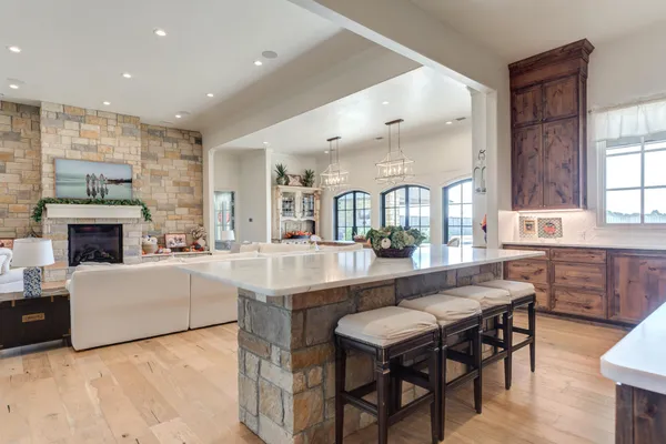 a view of swimming pool with a garden