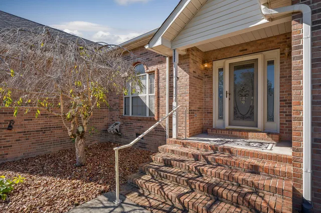 a front view of a house