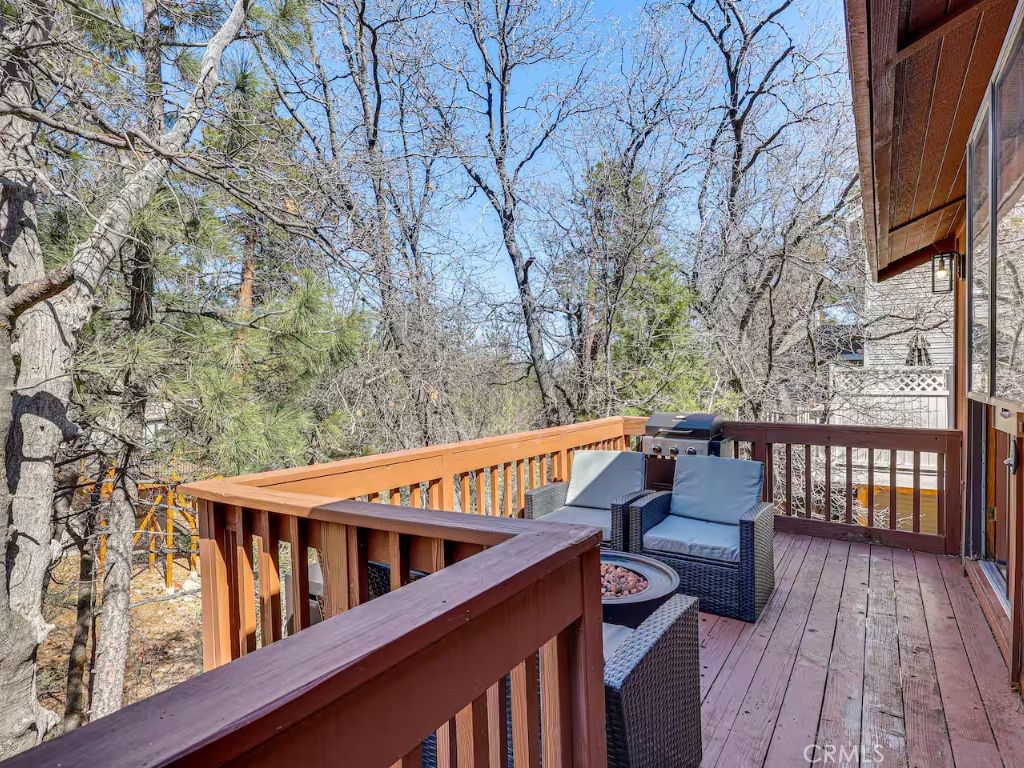 452 Orange Sugarloaf, CA 92386 - Photo 23 of 29 a view of balcony with wooden floor and outdoor seating