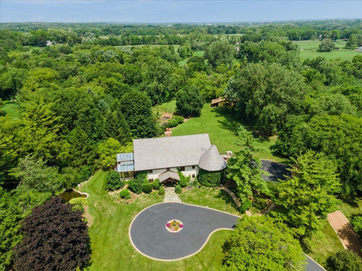 236 Steeplechase Road Barrington Hills, IL 60010 - Photo 2 of 69 an aerial view of a house with yard and outdoor space