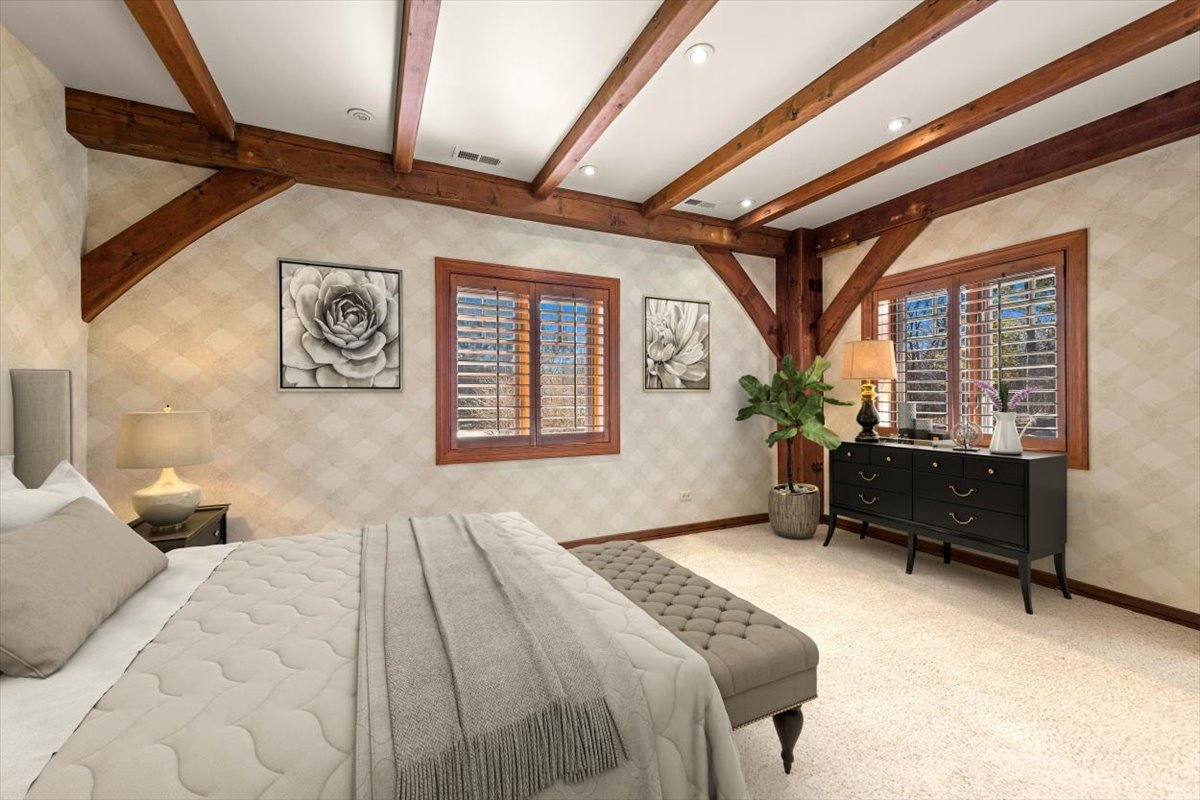 236 Steeplechase Road Barrington Hills, IL 60010 - Photo 29 of 69 a bedroom with a bed and a window