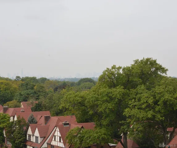 an aerial view of a house with mountain view