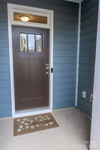 a view of front door